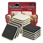 Yelanon Furniture Sliders, PCS-3 1/2 Square 3.5"BEIGE, New. Price: $28.53.