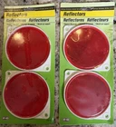 Hy-ko Reflectors (4 Total) 1/4" Nail-on CDRF-3 Red New. Price: $14.99.