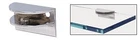 Crl Chrome Finish Solid Brass Rounded Glass Shelf Clamp With Support Leg New. Price: $24.41.