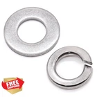 Glvaner #12 Flat And Lock Washers 200 Pcs Stainless New. Price: $28.99.