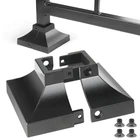 Epcee 2PCS Post Aluminum Deck Base 1"X 3.5"X3.5", Black New. Price: $31.72.