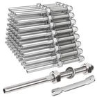 Blika 50 Pack Cable Railing Swage Threaded Stud Tension End Fitting Terminal For New. Price: $56.66.