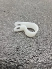 QTY50 Essentra 7/16" Loop Cable Clamp 3/8 Wide #8 Hole Round White Nylon P-clip New. Price: $6.99.