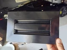 8X4 Modern Vent Cover - Decorative Black Aluminum Air Buildmart Open. Price: $25.00.