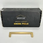 Qogrisun 5 Pack Brass Cabinet Pulls Gold Bar Handles Knobs Hardware New. Price: $19.95.