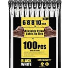 Wislight Reusable Zip Ties Self-locking Plastic Wire Electrical Cable... New. Price: $21.99.