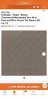 Foss Taupe Brown Peel And Stick Carpet Tile Square 24X24IN Commercial 60SQFT Open. Price: $75.00.