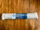 Wellington 7/32" X 100' Braided Cotton Sash Cord 21# Load Limit New. Price: $5.00.