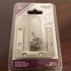 National Hardware N348-326 Flat Corner Brace, Stainless Steel, 2" X 3/8", V417 New. Price: $7.99.