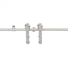 Barn Door Kit Sliding Hardware Track Stainless Steel Silver Vidaxl New. Price: $77.99.