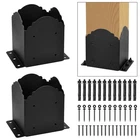 Creative Design 6X6 Post Base, Square Bracket For Fence Mailbox Dec... New. Price: $55.04.