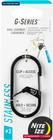 Nite GS3-01-R6 G-series Dual Chamber Carabiner, Size #3 1-PACK, Black New. Price: $10.24.