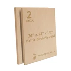 Baltic Birch Plywood, 12 Mm 1/2 X 24 Inch, B/bb Grade Sheets Woodpeckers New. Price: $64.93.