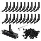 Blccloy 20X Aluminum Extrusion Black Corner Bracket Slot Inside Shape Joint New. Price: $38.38.