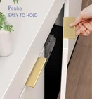Peaha 30 Pack Gold Cabinet Handles Finger Pulls Edge 6 1/4 Inch Hole Center New. Price: $59.99.