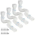 Plusgutter 4 Pack Downspout Extensions Flexible, Drain White New. Price: $95.27.