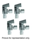 4 E-z Turn Ball Valve Angle Stop 1/2" Crimp Pex Inlet 3/8" Od Comp Lead Free New. Price: $19.99.