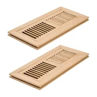 Razo Pcs Pack Red Oak Wood Floor Register, Flush Mount Vent With Damper, 4X12 New. Price: $64.96.