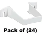 Amerimax T0534 2" Square White Vinyl Downspout Clip Bracket - Quantity 24 New. Price: $148.90.