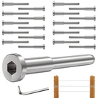 20 Pack 1/8" Silver Invisible Cable Railing Hardware Kit, T316 Stainless Stee... New. Price: $36.05.
