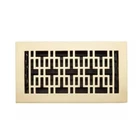 Signature Hardware Brass Floor Register Whit LOUVERS-4"X8" Brushed New. Price: $12.00.