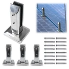 Muzata 4PACK Brushed Glass Railing Spigot Clamp Rectangle Stainless Steel New. Price: $121.58.