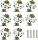 Ivory & Green Pumpkin Knobs Pack Ceramic Cabinet 35MM, 12, New. Price: $21.64.