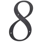 Hillman 844818 Plastic Black Reflective Nail-on #8 Number 6 In. (pack Of 3) New. Price: $10.10.