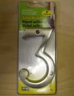 #3 4" House Number, Satin Nickel, Hy-ko, BR-43SN/3 New. Price: $10.99.