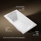 Kohler Mariposa 66" X 36" Drop-in Bath White New. Price: $750.00.