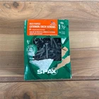 Spax #8X1-1/2" Exterior Flat Head Deck Wood Screws Rust Resistant Qty 195 Approx New. Price: $27.99.