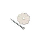 United States Hardware 24CT White Rosette New. Price: $14.61.
