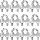 Pcs 1/2 Wire Rope Cable Clip Clamp, 304 Stainless M12, Silver New. Price: $33.82.