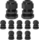 10 Pcs 1/2" IP68 Strain Relief Nylon Cord Grip Waterproof Npt Cable Glands Adjus New. Price: $16.13.