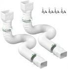 2 Pack Gutter Downspout Extensions Flexible,drain Extender Connec New. Price: $44.53.