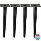 Alxeh Straight Furniture Table Legs 20 Inch Round Tapered Metal Black Moder New. Price: $62.39.