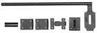 National Hardware N109-002 SPB809 Lockable Cane Bolt, Black, 5/8" X 18" 7182876 New. Price: $25.85.