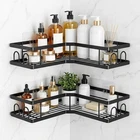 2 Pack Corner Shower Caddy, Black Organizer Adhesive Bathroom Shelves ... New. Price: $31.32.