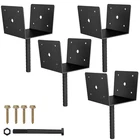 Aostd 6X6 Shape Fence Post HOLDER,4 Pack, Heavy Duty 13-GA Steel,concrete P... New. Price: $55.13.
