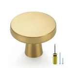 Ravinte 30 Solid Knobs Kitchen Cabinet Round Pulls Pack, Brushed Gold New. Price: $72.14.