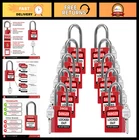 10 Red Lockout Tagout Padlocks Set - Osha Compliant Safety Locks, Keyed Differen New. Price: $106.91.
