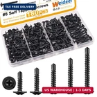 Weideer 180PCS #8 Self Tapping For Metal, Sheet Screws, 410 Stainle New. Price: $19.98.