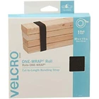 Velcro Brand One-wrap Roll Black 30 Ft X 1-1/2 Reusable Self-gripping New. Price: $27.99.