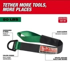 Milwaukee Strap Tool 48-22-8855 50LBS Anchor Carabiner Lanyard New. Price: $12.99.