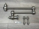 Signature Hardware Vivan Double Handle Wall Mounted Pot Filler Brushed Nickel Used. Price: $149.98.