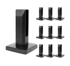 10 Pcs Lukloy 304 Stainless Steel Square Glass Spigots Pool Fence Clamp: Black Open. Price: $161.94.