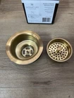 Signature Hardware SH171BG 3-1/2" Basket Strainer For Sinks Up To 1" *read* Open. Price: $24.29.