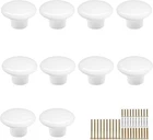 10 Pack White Ceramic Cabinet Knobs Vintage Round Drawer Cupboard Dresser Wardro New. Price: $14.93.