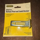 Stanley Hardware CD40-2124 Bottom Pivot And Jamb Bracket New. Price: $8.96.