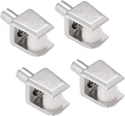 Uxcell Glass Shelf Brackets, 4PCS Zinc Alloy Clamp Pegs Support... New. Price: $9.54.